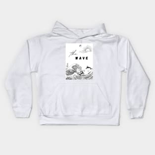 The giant wave Kids Hoodie